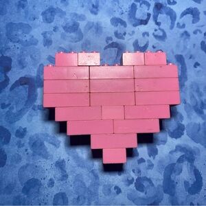 Pink Heart Brooch